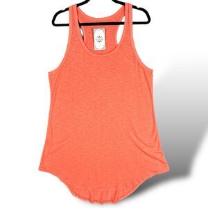 La Mode NWT‎ Women's Vibrant Coral Racerback Tank Dress Size XL Beach Cruise